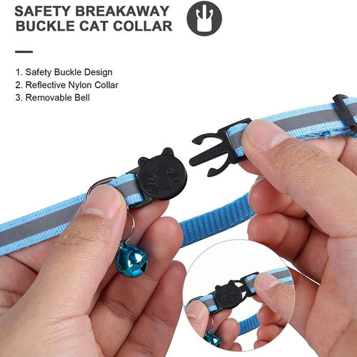 Refleks halsbånd med AirTag-holder for katter og hunder